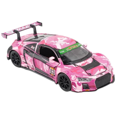 Audi R8 LMS GT3 Series Pink Color 1:32 Die Cast Collection Car Design With Sound Kereta Audi R8 LMS GT3 Series Pink Color 1:32 Die Cast Collection Car Design With Sound Kereta